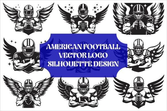 American Football Symbol Logo Template Graphics