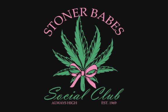 Coquette Bow Cannabis Weed Sublimation Graphics