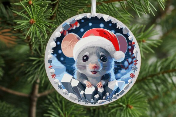 Cute Christmas Animals Snowman Clipart Graphics & Crafts