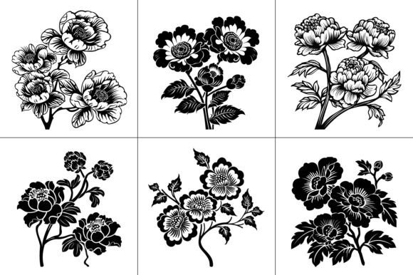 Flower Lunar New Year Vector: Graphics and Crafts for Creative Publishing