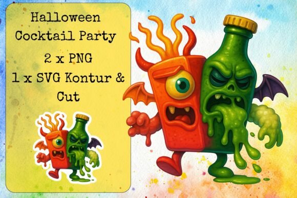 Halloween Cocktail Party 20 Graphics & Crafts