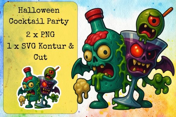 Halloween Cocktail Party 21 Graphics and Crafts
