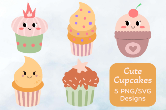 Irresistible Cupcake Clipart Bundle: Graphics for Crafts