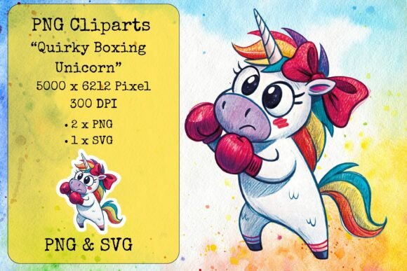 Quirky Boxing Unicorn 2: Graphics & Crafts Fun