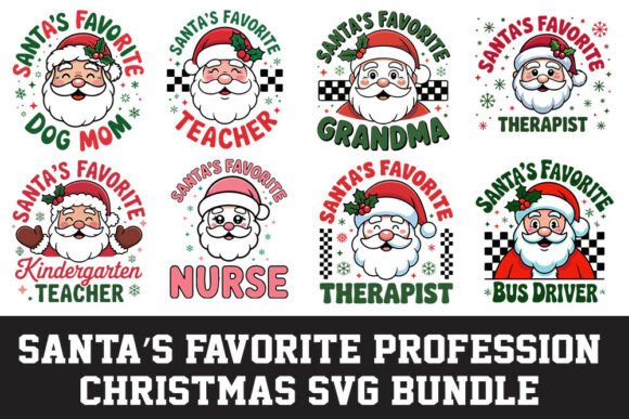 Santa’s Favorite Profession Bundle: Graphics and Crafts