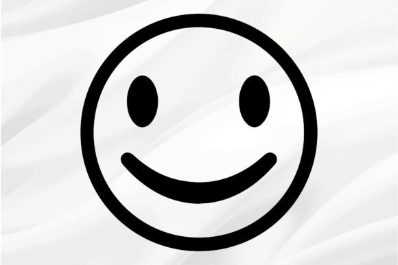 Smiley Face Silhouette Graphics and Crafts