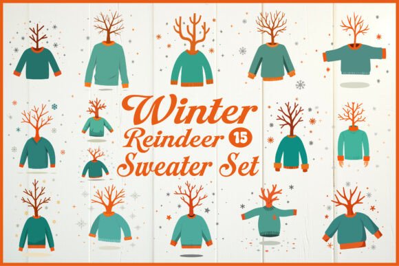 Winter Reindeer Sweater Set